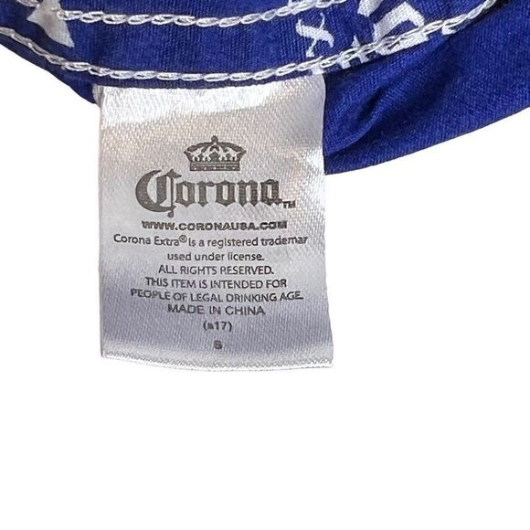 Corona beer logo short sleeve button up shirt size S - Picture 10 of 11